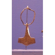 Triangles with dots symbols on a hammer of Thor